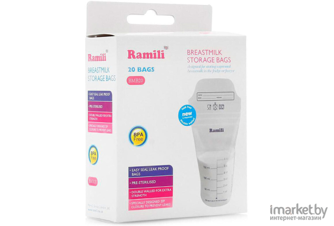 Пакеты для хранения молока Ramili Breastmilk Bags BMB20