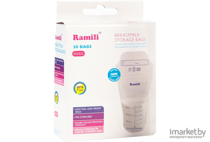 Пакеты для хранения молока Ramili Breastmilk Bags BMB20