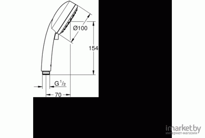 Душевая лейка GROHE New Tempesta Cosmopolitan 100 / 27571002