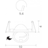 Точечный светильник Arte Lamp Accento A4009PL-1BK