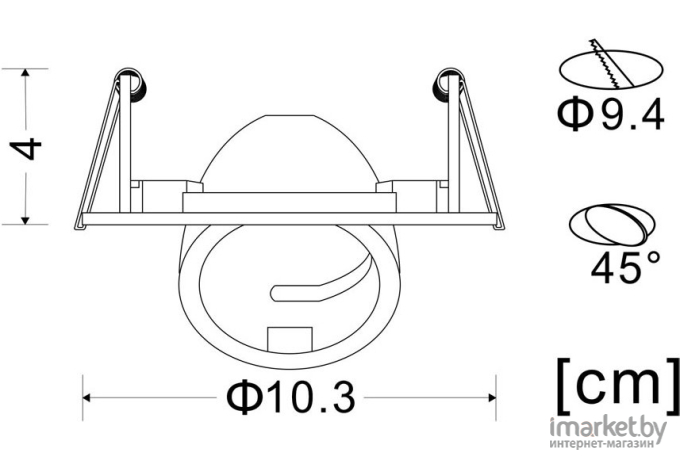 Точечный светильник Arte Lamp Accento A4009PL-1BK