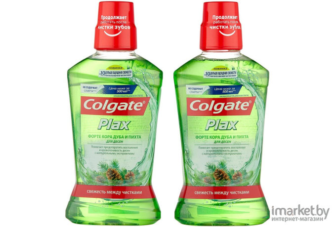 Ополаскиватель для полости рта Colgate Plax Форте кора дуба и пихта (500мл)