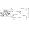 Клещи слесарные TDM KO-9E обжимные + наконечники RJ-11 и RJ-45 [SQ1001-0207]