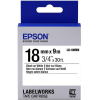 Расходный материал Epson Лента прозрачная LK5WBN Std Blk/Wht 18/9 [C53S655006]