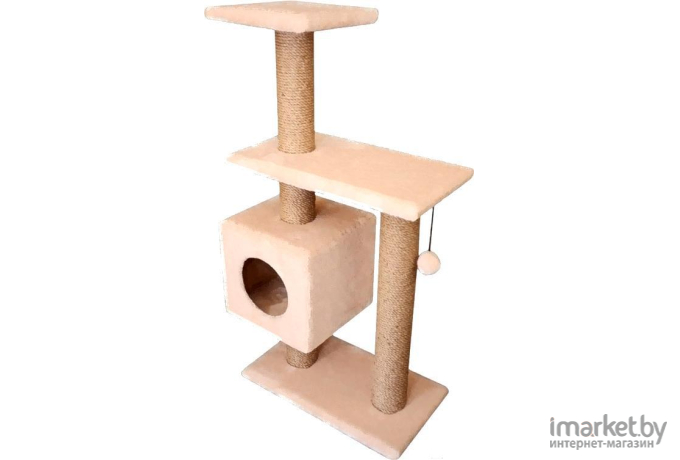 Когтеточка Cat House Комплекс для кошек Буран 1.06 джут бежевый