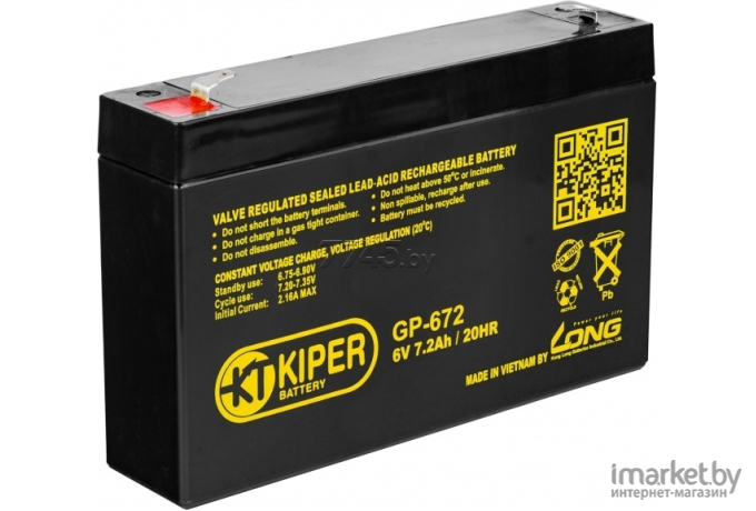 Батарея для ИБП Kiper GP-672 (6V/7.2Ah)
