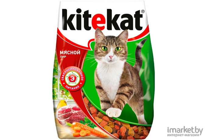 Корм для кошек Kitekat Мясной пир 15 кг