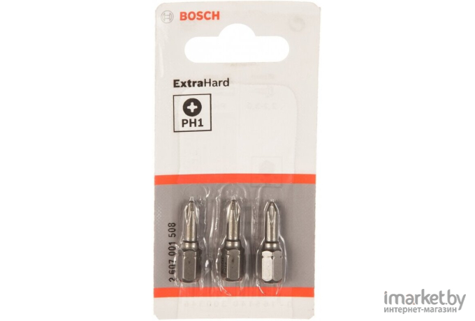 Набор бит Bosch 25мм PH1 XH 2607001508