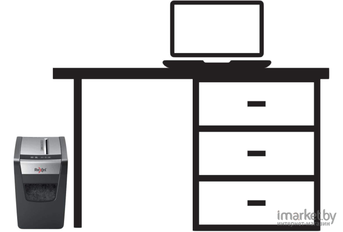 Шредер Rexel Momentum Slimline X312-SL (2104574EU)