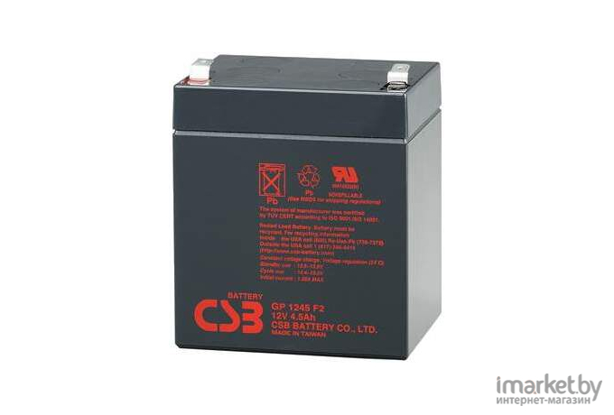 Аккумулятор для ИБП CSB GP 1245 F1 16W 12V/4.5Ah