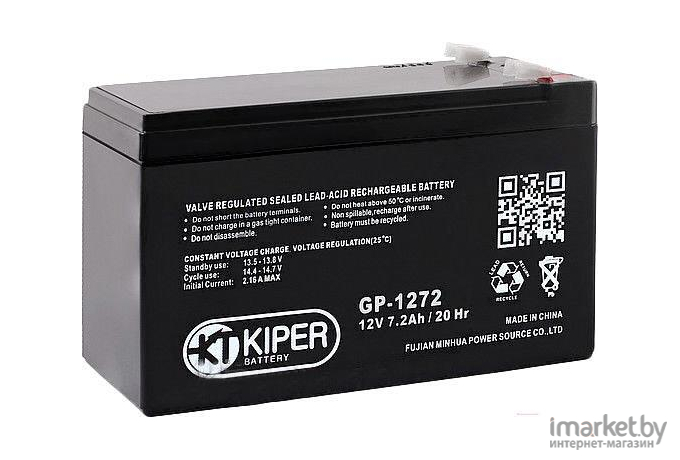 Аккумулятор для ИБП Kiper GP-1272 28W F1 12V/7.2Ah