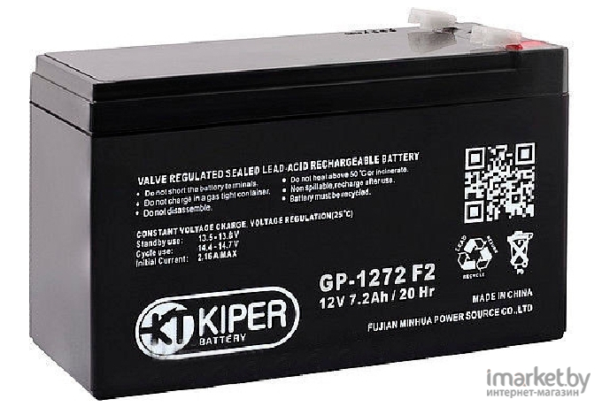 Аккумулятор для ИБП Kiper GP-1272 F2 (12В/7.2 А ч)
