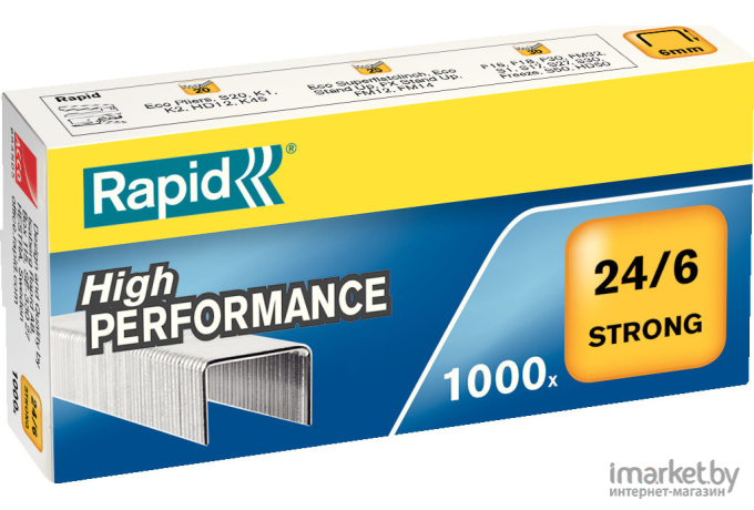 Скобы для степлера Rapid Strong 24/6 1M / 24855800