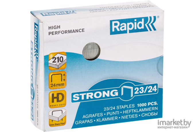 Скобы для степлера Rapid Strong 23/24 1M / 24870500