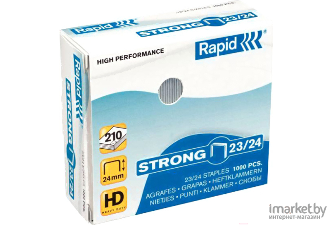 Скобы для степлера Rapid Strong 23/24 1M / 24870500