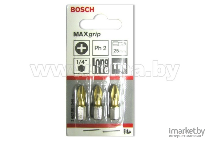 Бита Bosch Max Grip 25мм PH3 (-3-) [2.607.001.548]