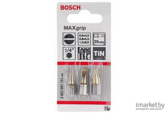 Бита Bosch Max Grip S 25 мм (-1-) [2.607.001.751]