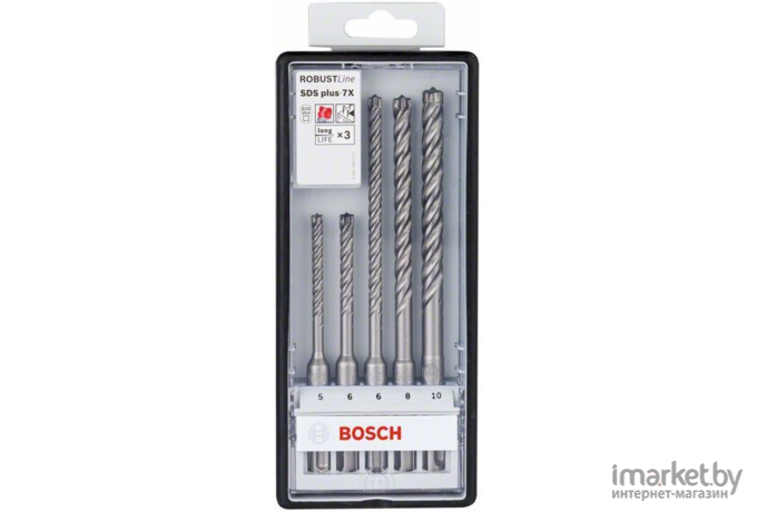 Набор буров Bosch SDS Plus-7X 5/6/6/8/10мм [2.608.576.199]