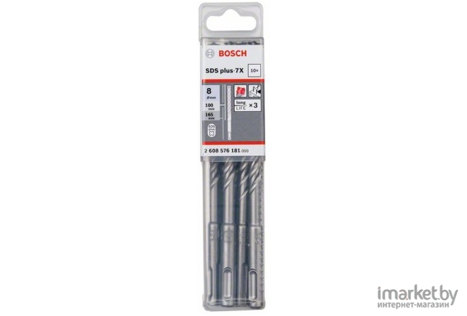 Бур Bosch SDS Plus-7X 8x100x165мм (-10-) [2.608.576.181]