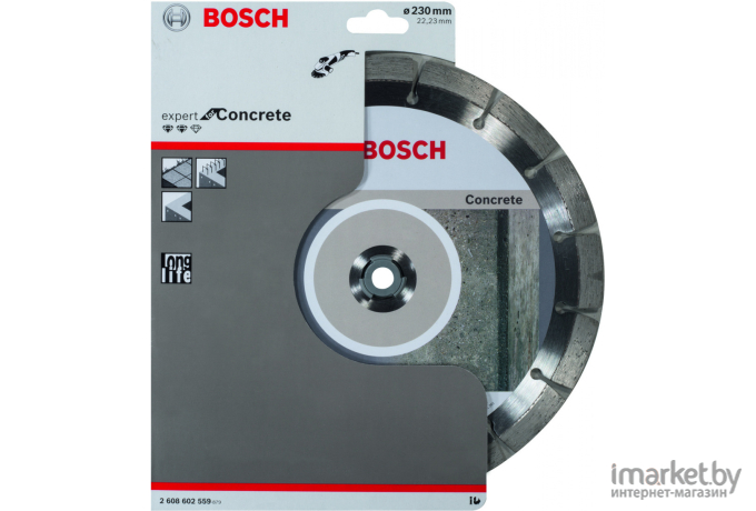 Алмазный диск Bosch 230-22.23 Expert for Concrete [2.608.602.559]