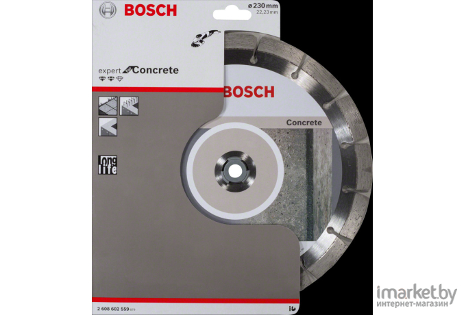 Алмазный диск Bosch 230-22.23 Expert for Concrete [2.608.602.559]