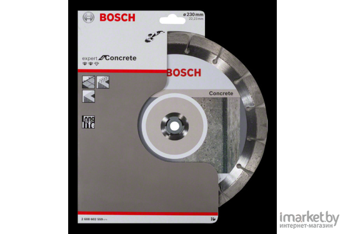 Алмазный диск Bosch 230-22.23 Expert for Concrete [2.608.602.559]