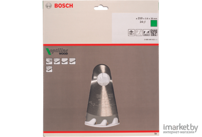 Диск по дереву Bosch STD WO 210x30-24T 2608640621