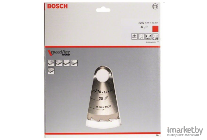 Диск пильный Bosch 210X30 30 SPEEDLINE [2.608.640.803]