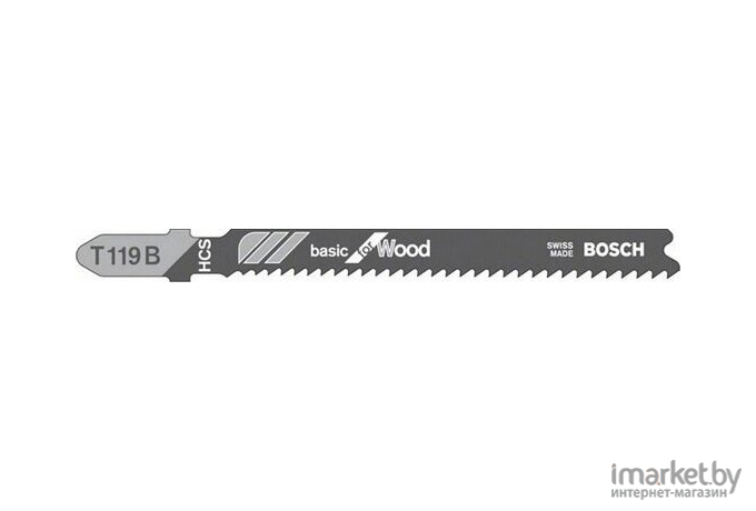 Пилка для лобзика Bosch Т 119 B HCS 3 шт [2.608.630.878]