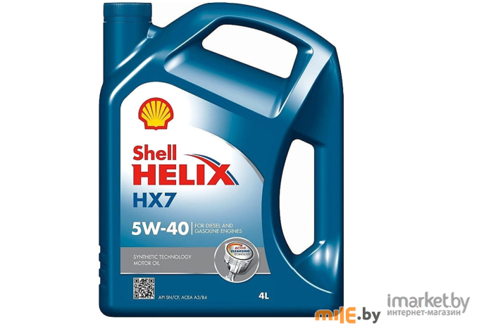 Моторное масло Shell Helix HX7 5W40 / 550046366 (4л)