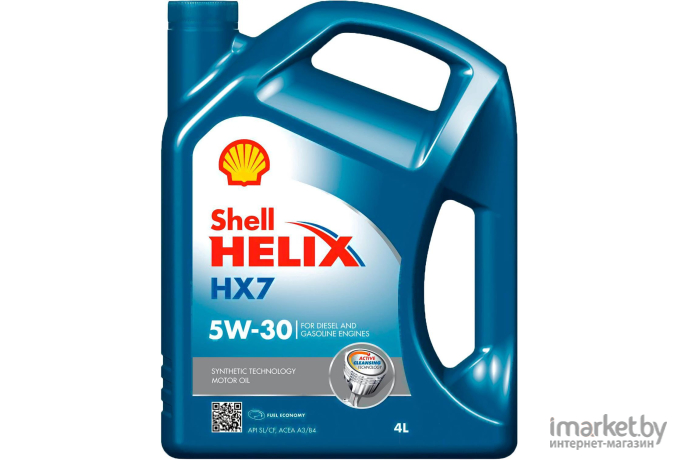 Моторное масло Shell Helix HX7 5W40 / 550046366 (4л)