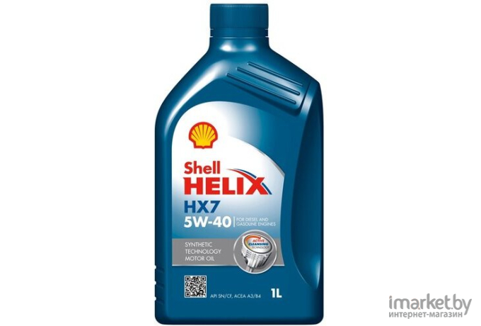 Моторное масло Shell Helix HX7 5W40 / 550046366 (4л)