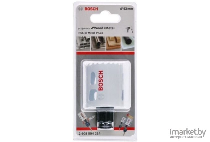 Коронка Bosch Progressor 43мм [2.608.594.214]