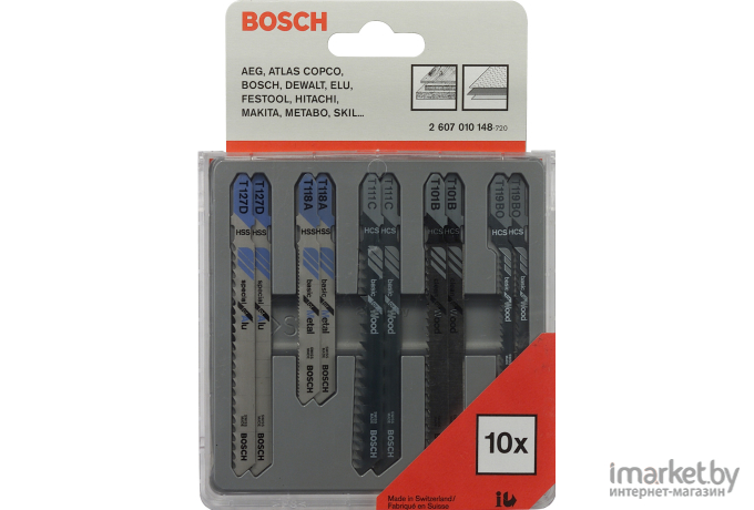 Пилка для лобзика Bosch Набор Metal and Wood 10 шт [2.607.010.148]