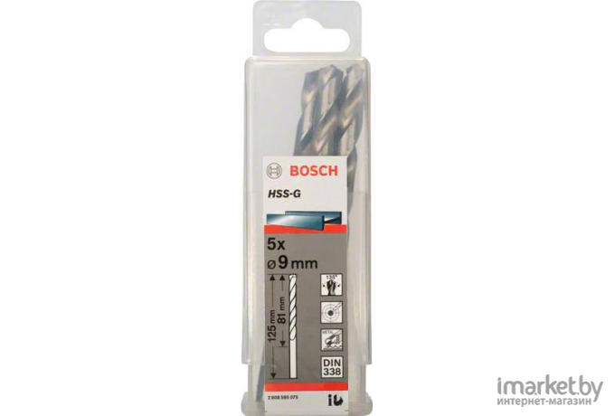 Сверло Bosch HSS-G Standard 9.0мм по металлу [2.608.595.075]