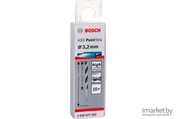 Сверло Bosch HSS PointTeQ 3.2мм [2.608.577.200]