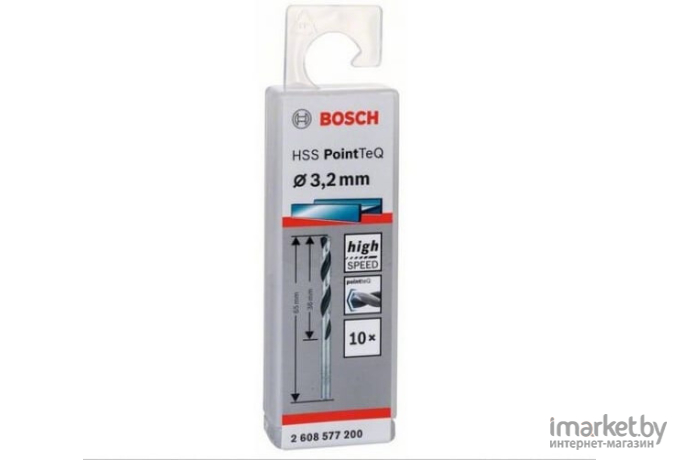 Сверло Bosch HSS PointTeQ 3.2мм [2.608.577.200]