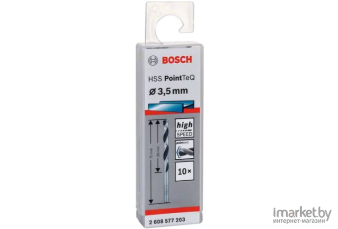 Сверло Bosch HSS PointTeQ 3.8мм [2.608.577.206]