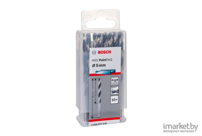 Сверло Bosch HSS PointTeQ 5.0мм [2.608.577.218]