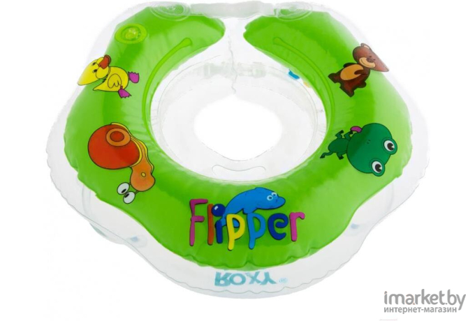 Круг для купания Roxy-Kids Flipper зеленый (FL001)