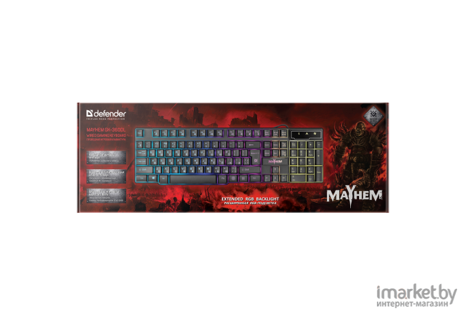 Клавиатура Defender Mayhem GK-360DL RU / 45360
