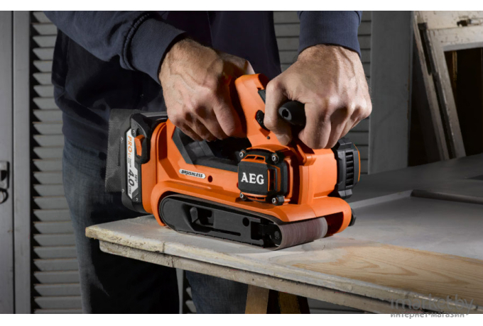 Ленточная шлифмашина AEG Powertools BHBS 18-75BL (4935459582)