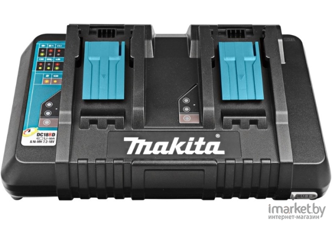 Аккумулятор (зарядное) для инструмента Makita DC18RD 14.4 18В Li-ion 2 порта+USB [196941-7]