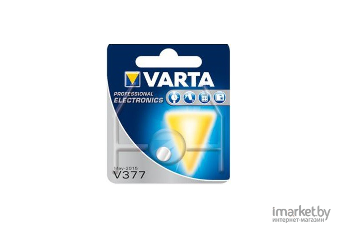 Батарейка, аккумулятор, зарядное Varta V 377 BLI 1