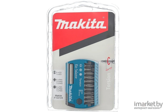 Набор головок и бит Makita 25 мм Torsion [P-53724]