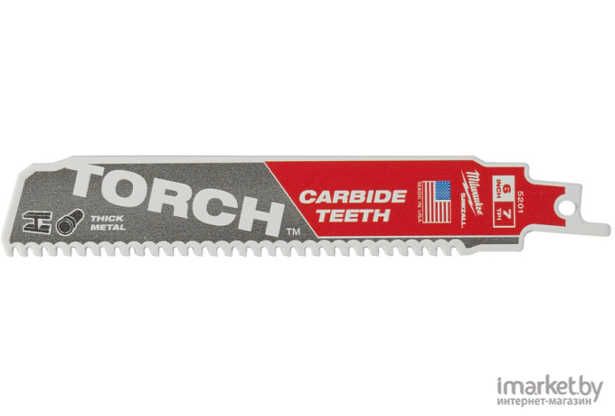 Полотно для пилы Milwaukee Sawzall torch-carbide teeth 150 x 7 Tpi [48005201]