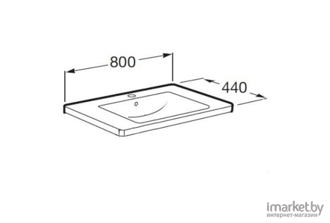 Умывальник Roca Unik The Gap 80 (A327470000)