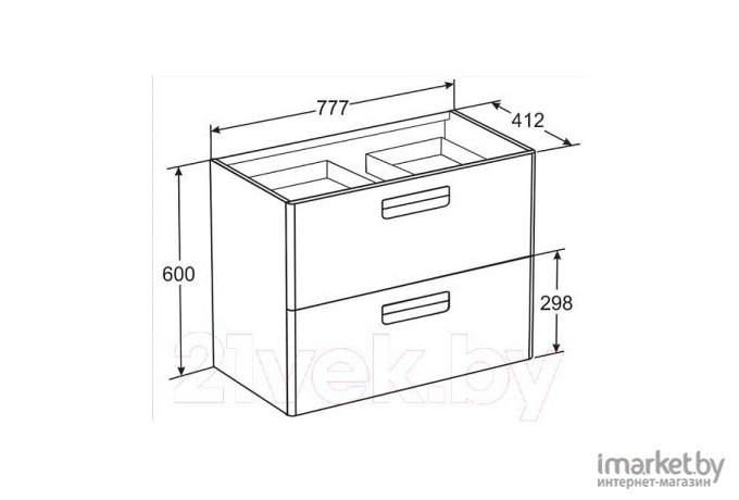 Умывальник Roca Unik The Gap 80 (A327470000)