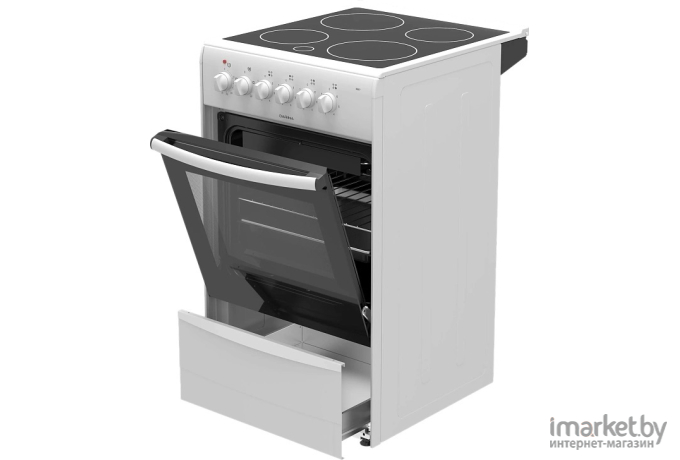 Кухонная плита Darina B 3607 W белый/черный