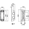 Защелка врезная с фиксацией Morelli M1895 SC